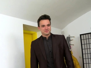 Cute homo chap will get his a-hole aperture thrashed