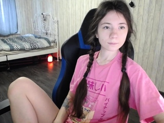 Jessy humorous newbie teen brunette toying