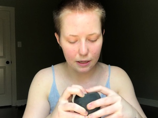 Novice striptease and Solo masturbation