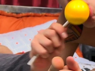 Oral job session for attractive twink