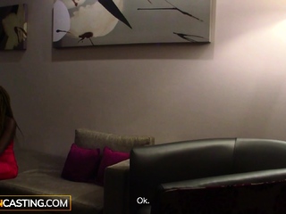 Actual Novice Ebony Stripper Backshots in Casting