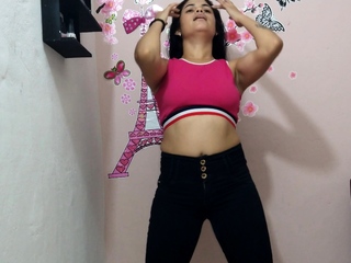 Attractive Latina Teen With Massive Ass Doing Striptease And Fingering