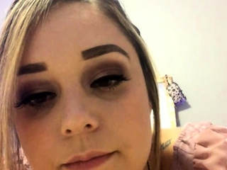 Chubby Brunette Massive Boobs Dildo Masturbation