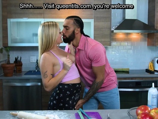 Creampie my GF whereas she making a blackberry cream pie