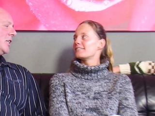 German teen girlfriend sharing first time MMF casting