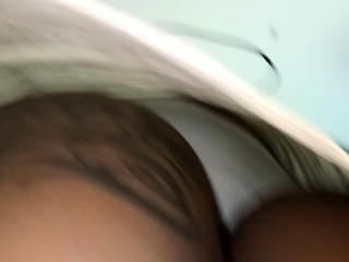 Harmless asian lady upskirt voyeur