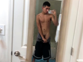 Latin Boy Roman Blake Beating Off