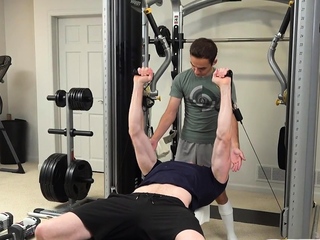 Perverted twink stuffed in anal gap by large white dick