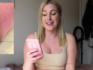 SPH newbie solo busty babe talks soiled