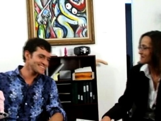 Wonderful busty brunette darling enjoys a hardcore fuck