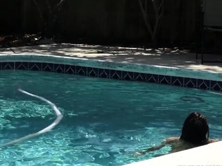 Busty brunette bitch with huge boobs