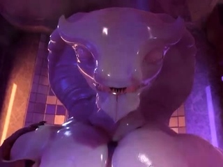 Cunning 3D Superwoman bounces up and down on a cock