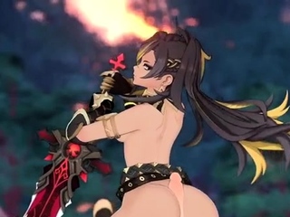 Dehya rides Aether’s mega cock and will get creampied