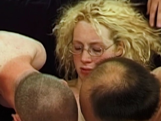 Pale teen utilized by older males who drinks their cum