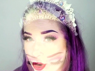 Attractive teen ebony solo toy masturbation