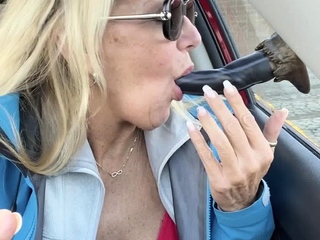 Blonde beginner MILF pov toys fingering shaved cunt