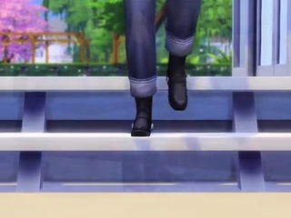 Cunning 3D Superwoman bounces up and down on a cock