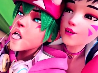 D.va filming Kiriko first bj