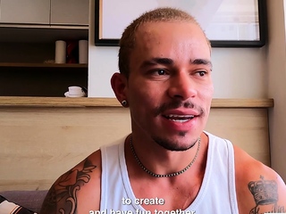 Dude will get DOUBLE ANAL fucked by HUGE Black and Latin cocks!