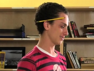 Massive cock homo fucks in class