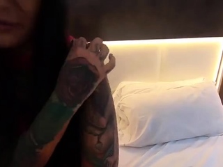 Tattooed bombshell Adel Asanti sucking a thick dick –
