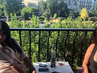 Tattooed Lesbians with Massive Boobs Lick Pussy