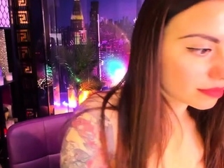 Wild Lady Brunette Solo Masturbation