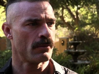 Ballgagged BDSM busty MILF fucked and jizzed by dom lover