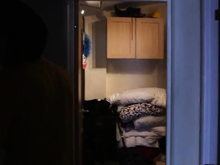 CFNM Ebony jerking cock in femdom group