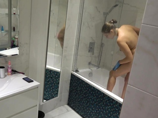 Footage of my sizzling exgirlfriend within the lavatory