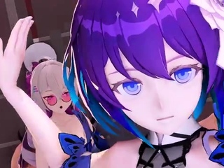 Hentai redhead provides blowjob and having intercourse