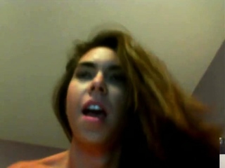 Horny webcam brunette with huge boobs