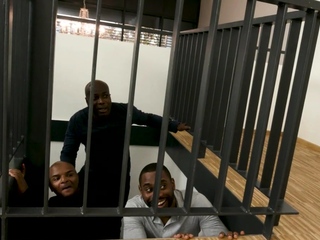 IR DP babe with small boobs gangbanged by BBC dudes