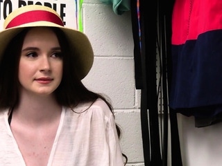 Massive tits teen knelt and sucked dick