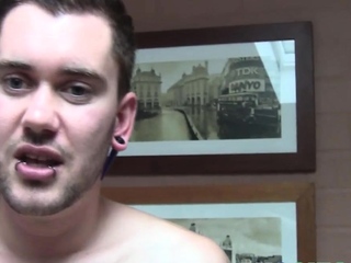 Naughty Assie Stud August Solo Wanking His Large Onerous Dick