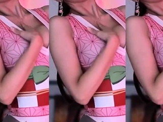 Novice striptease and Solo masturbation