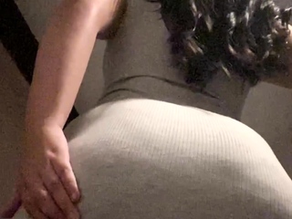 Novice striptease and Solo masturbation