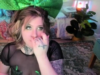 Russian brunette busty camgirl masturbating on webcam