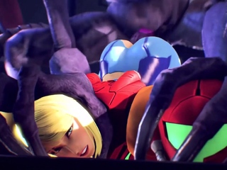 Samus Aran kind metroid fucks all types of cocks – 3D HMV