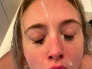 Scorching teen blowjob pov and facial