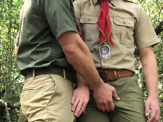Twink scout Colton Andrews dropped on his knees to blow Greg