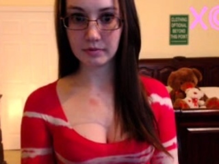 Busty teen brunette fucks large black cock