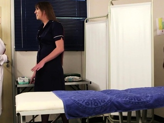 CFNM IR nurses sucking BBC in 3some