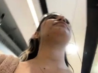 Chubby Brunette Huge Boobs Dildo Masturbation