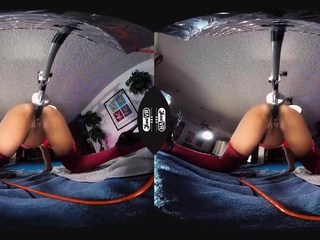 Ebony goddess and her fucking machine