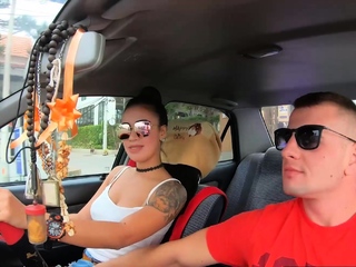 Large tits Asian GF fucked after seashore day