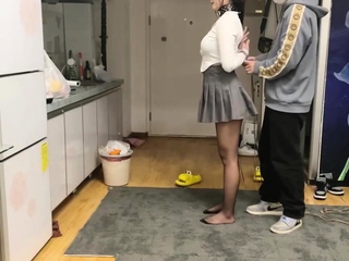 Novice fetish BDSM motion with redhead