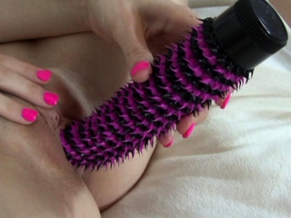 Small tit brunette novice tugs on an enormous willie