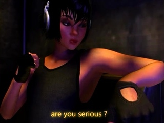 Attractive 3D brunette having fun with some bondage intercourse