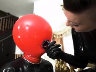 Home of Sinn – Woman Valeska checks Her inflatable toy’s gag